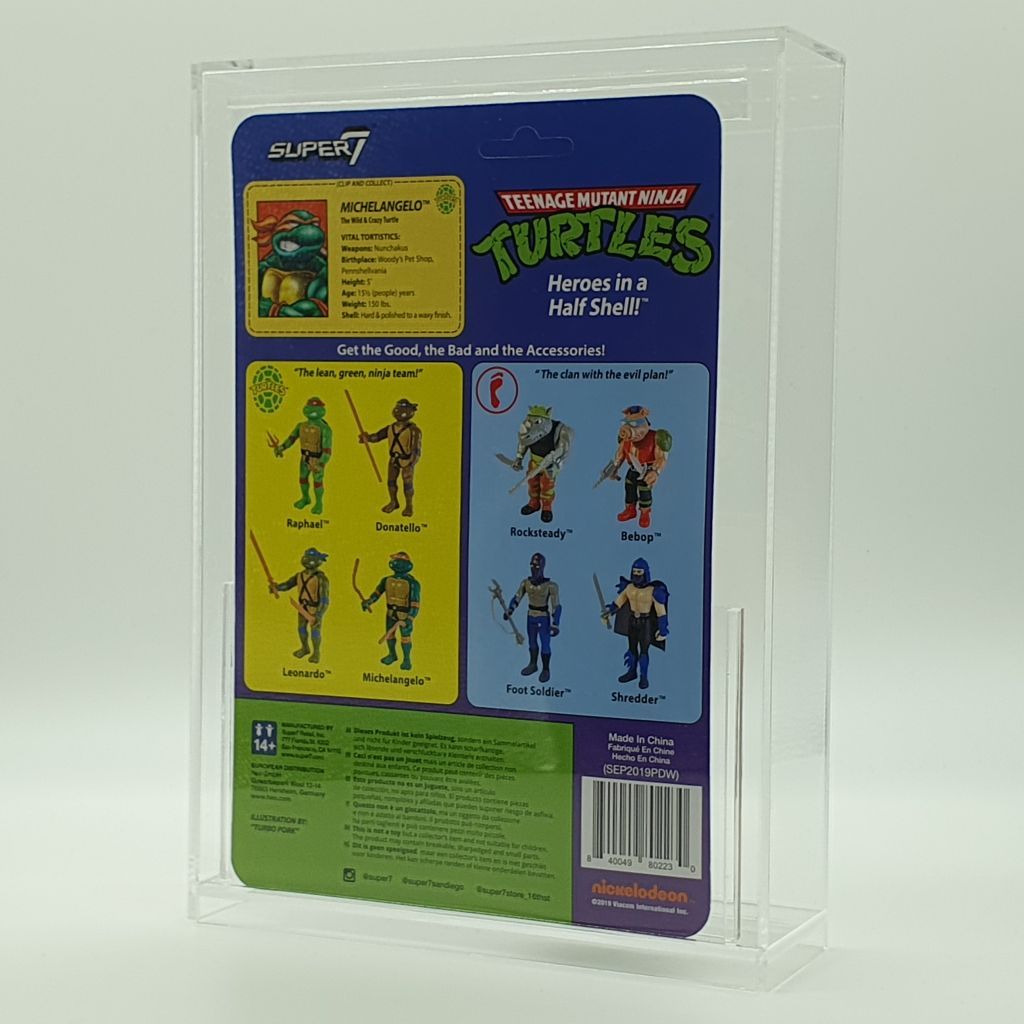 Acryl Case ReAction Super 7 Turtles hinten